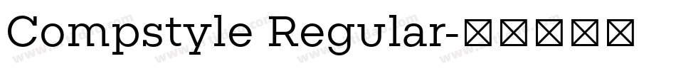 Compstyle Regular字体转换
